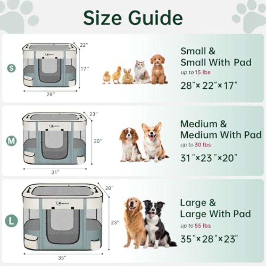 Cat Pet Puppy Pen, Portable Pl - Outdoor Camping Dog Kennel 리뷰 및 가격