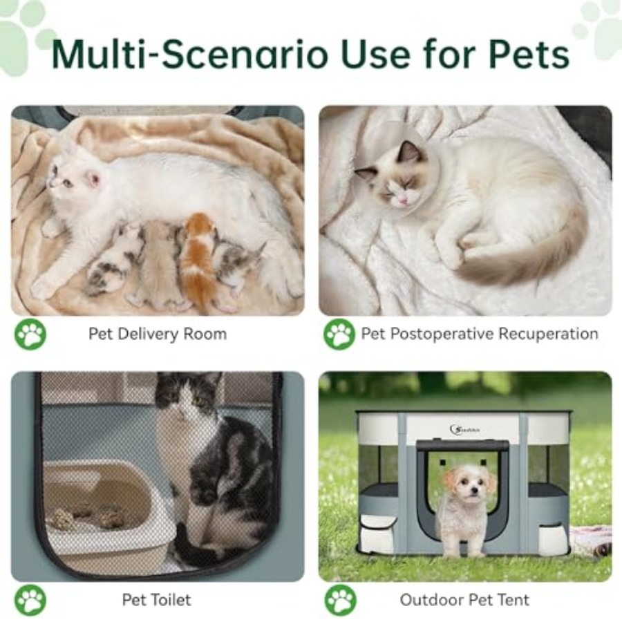 Cat Pet Puppy Pen, Portable Pl - Outdoor Camping Dog Kennel 리뷰 및 가격