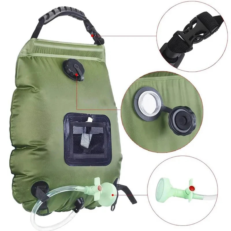 20L Solar Heating Camping Show - Outdoor Camping Hot Water Shower 리뷰 및 가격