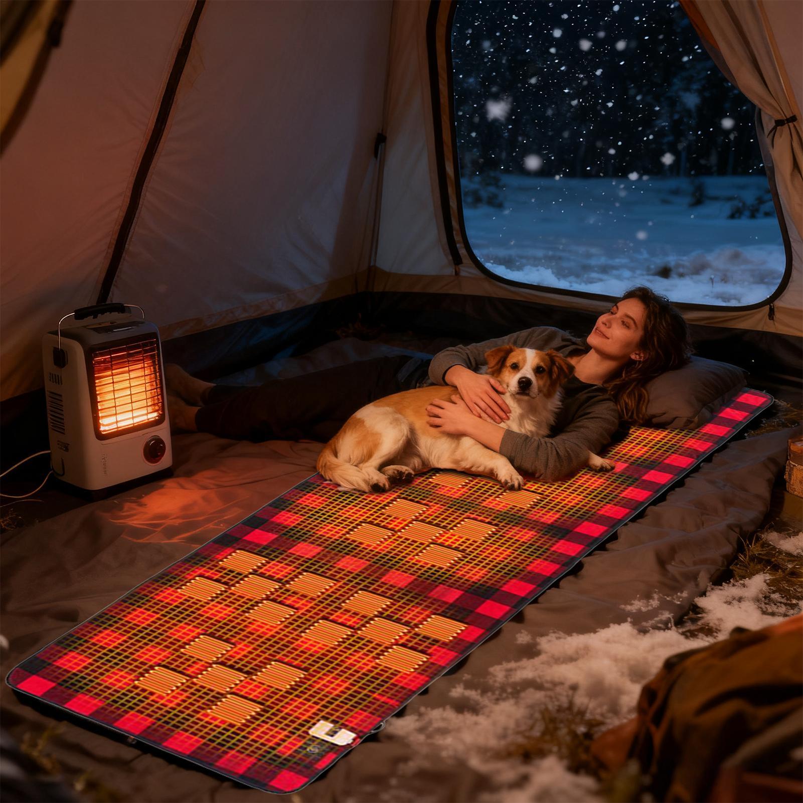 Heated Camping Pad Soft Foldab - Outdoor Camping Heated Blanket 리뷰 및 가격