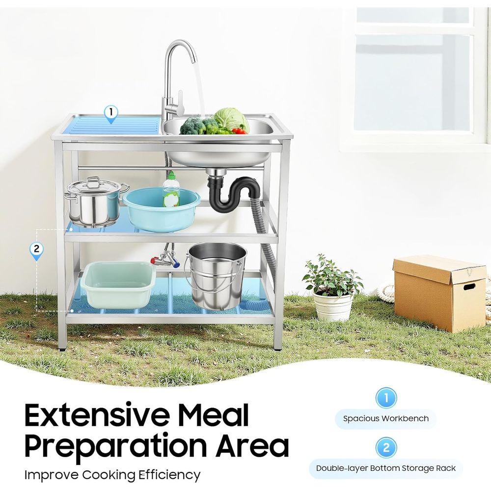 Compact Outdoor Kitchen Sink w - Outdoor Camping Sink 리뷰 및 가격