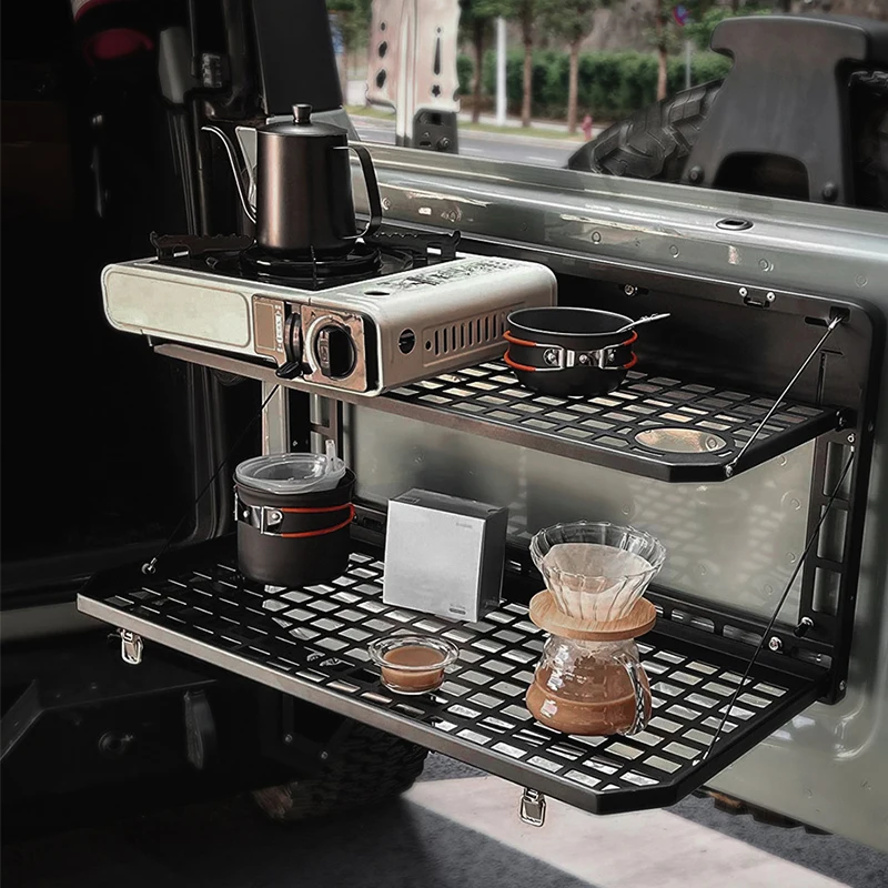 2-Tier Tailgate Table Rear Fol - Outdoor Camping Jeep 리뷰 및 가격