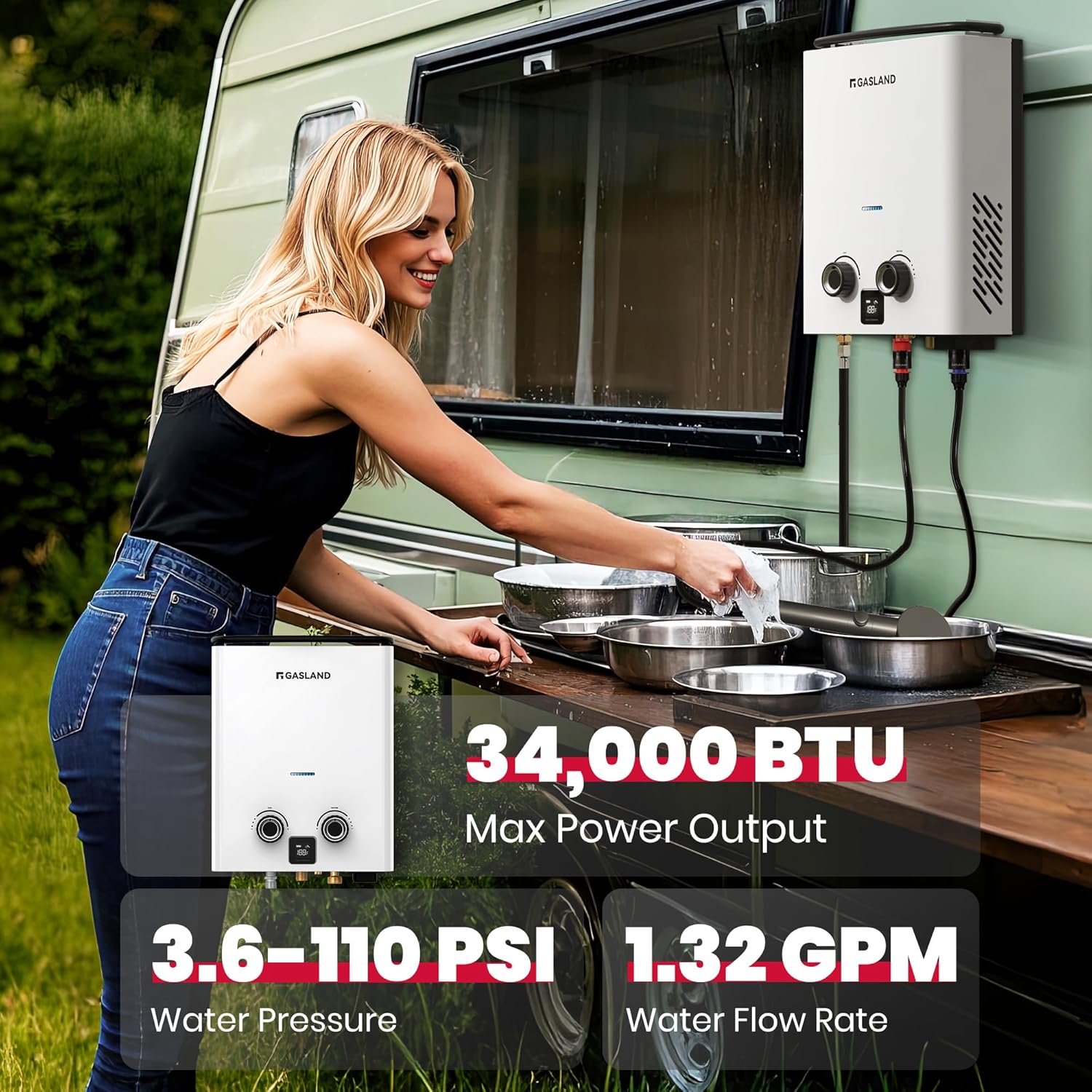 GASLAND Goshower G5 1.32GPM 34 - Outdoor Camping Hot Water Shower 리뷰 및 가격