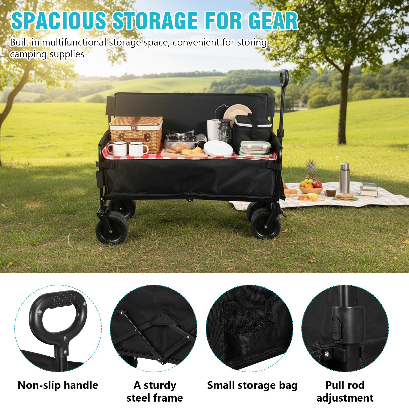 Large Capacity Collapsible Wag - Outdoor Camping Stores 리뷰 및 가격